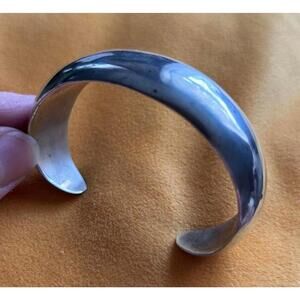 Vintage Taxco Sterling Silver Cuff Bracelet Mexican Modernist Eagle 213